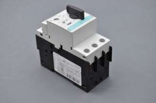 Siemens 3RV1021 1GA15 Adjustable Circuit Breaker 4.5 6.3A DIN Mount 
