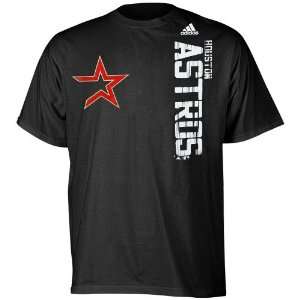 MLB adidas Houston Astros Youth The Loudest T shirt   Black (Large)
