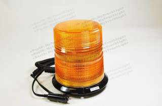 12V 24V Magnetic Emergency Warning Strobe Light Amber Beacon 