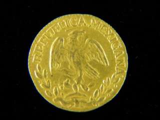 1825 MO Mexico 1/2 Escudo AU /C 482  