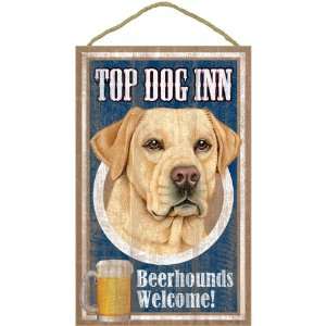 Yellow Lab Top Dog Inn Beerhounds Welcome