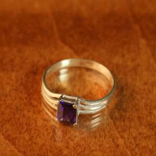Bali Silver Sterling Amethyst Ring sz 7, 8, 9.5 RJ012  