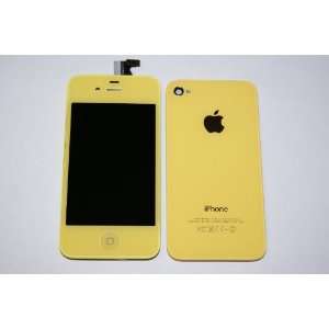  Yellow iPhone 4S 4GS Full Set Front Glass Digitizer + LCD 