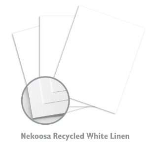  Nekoosa Linen Recycled White Paper   250/Package Office 
