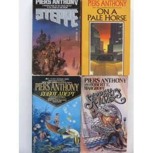  Piers Anthony 4 Book Set   Robot Adept, Serpents Silver 