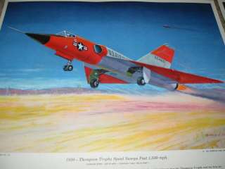 1963 Hubbell Set of 12 AVIATION PRINTS   POSTWAR  