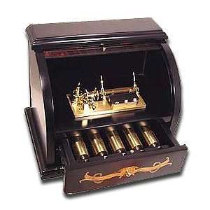   Roll Top Musical 5 Cylinder 50 note Reuge Music Box 