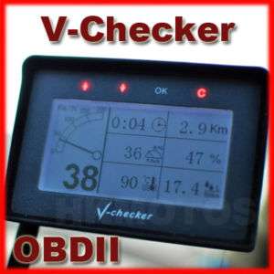 Checker A301 Car Diagnostic Trip Scanner Error Code Reader Display 