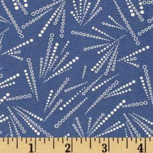   Pastimes Fly Ball Blue/White Fabric By The Yard Arts, Crafts & Sewing