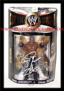 WWF ZEUS HAND SIGNED WWE CLASSIC FIGURE MINT IN PACKAGE  