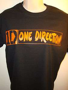 1D One Direction Band with Logo Design Vinyl Transfer T Shirt  New 