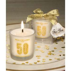  50th Anniversary candle favors