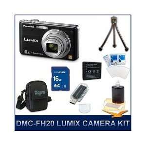  Panasonic LUMIX DMC FH20K FH20K FH20 Black Digital Camera 