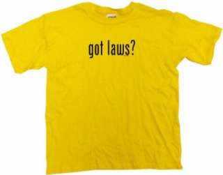  got laws? Kids T Shirt In 5 Colors 2T thru Youth XL 