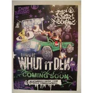  DJ Rapid Ric Mixtape Mechanic Whut It Dew Poster Cool 