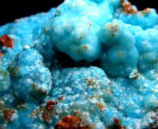 Stunning ice blue HEMIMORPHITE botryoidal crust cluster  