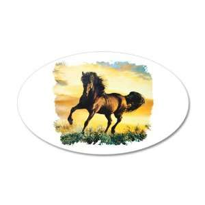  38.5x24.5O Wall Vinyl Sticker Horse at Sunset Everything 