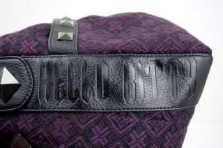 LOUNGEFLY Purple Tweed ANGRY HELLO KITTY Handbag, BAG  
