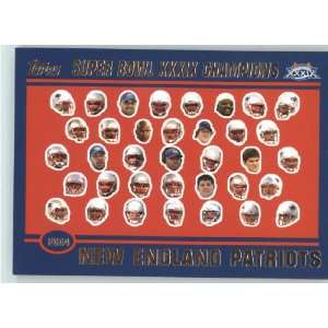 2005 Patriots Topps Super Bowl XXXIX Champions # 54 Team 