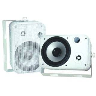 Pyle Home PDWR50W 6.5 Inch Indoor/Outdoor Waterproof Speakers (White 