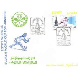  Egypt First Day Cover Extra Fine Condition Squash Junior World Cup 