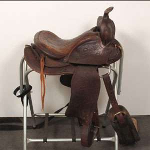 Big Horn Western Horse Saddle 16 Seat Tooled Leather  