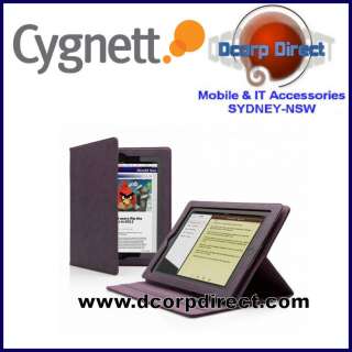 Cygnett Lavish Leather Folio Case for iPad 2 (PURPLE)  