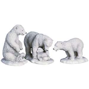   Village Polar Bears 3 Piece Figurine Set #62234