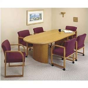  Contemporary Series Oval Conference Table (Curved Panel 