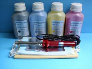 4x Toner Refill For HP CP1215 CP1515 CM1312 CB540A 543A  