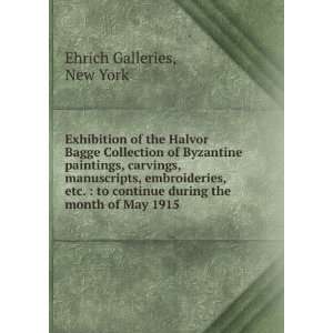  Exhibition of the Halvor Bagge Collection of Byzantine 