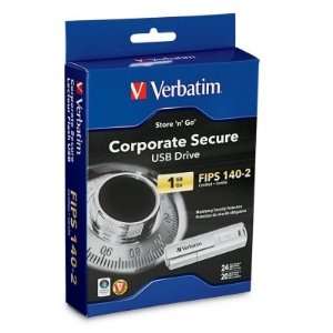  Verbatim Corporate Secure USB Drive VER96711 Electronics