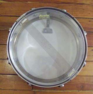 Vintage 70s Premier 14x5.5 Chrome 8 Lug Snare Drum EXC  