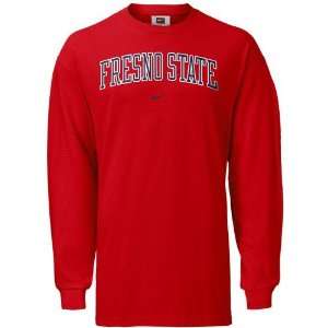  Nike Fresno State Bulldogs Red Classic College Long Sleeve 