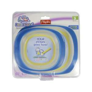  Playtex Baby Create My Own Bowl & Plate Turquoise Baby