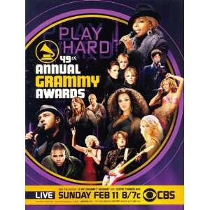  The 49th Annual Grammy Awards Poster Movie Taiwanese 27x40 
