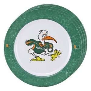 Miami Hurricanes NCAA Dinner Plates (4 Pack)