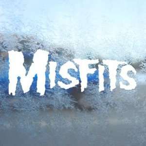  Misfits White Decal Punk Band Car Window Laptop White 