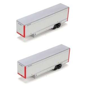  HO RTR 40 Parcel Trailer, Red/Horizontal #1 (2) Toys 