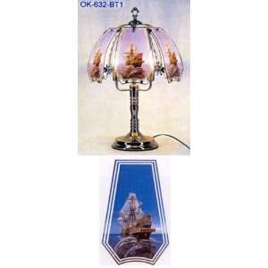  Sailing Ship and Dolphins Touch Lamp ET SHPTR Select Base 