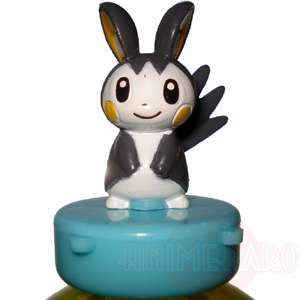 Pokemon BW2 Mascot Rubber Stamp Figure EMOLGA Emonga Black White Tomy 