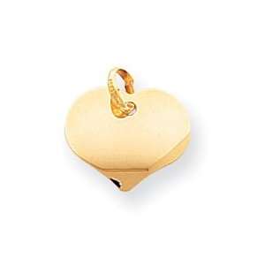    14k Heart Charm   Measures 14.7x14.1mm   JewelryWeb Jewelry