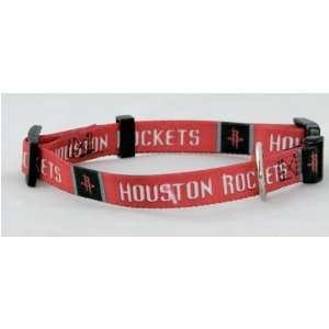  Houston Rockets NBA Pet Collar Adjustable 5/8 Web (Small 