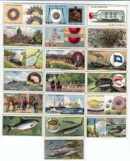 19 ORIGINAL 79 year old trade cards. Manufactured by Wills in 1933 