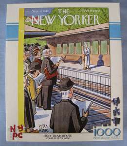 New Yorker Cover Busy Train Route 1000 Pc Jigsaw Puzzle  
