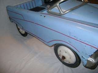 Vintage 1950s or 1960s Light Blue Murray Pedal Car Original Working 