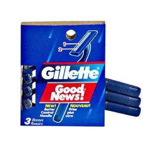  Gillette Good News Razors , 3 razors Health & Personal 