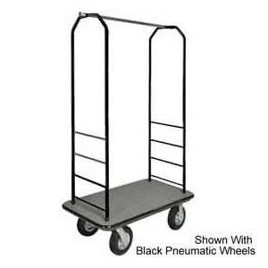  Easy Mover Bellman Cart Black, Gray Carpet, Black Bumper 