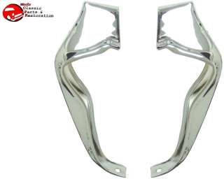 1964 CHEVY IMPALA BISCAYNE BEL AIR REAR BUMPER GUARDS PAIR BRAND NEW 