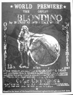 The Great Blondino by Robert Nelson original 1967 movie poster  